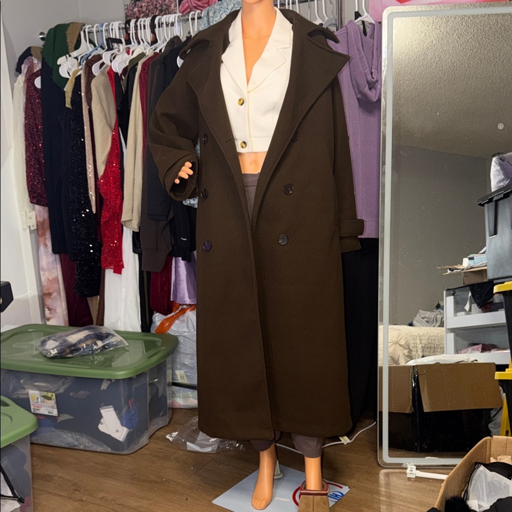 Long Dark Brown Coat